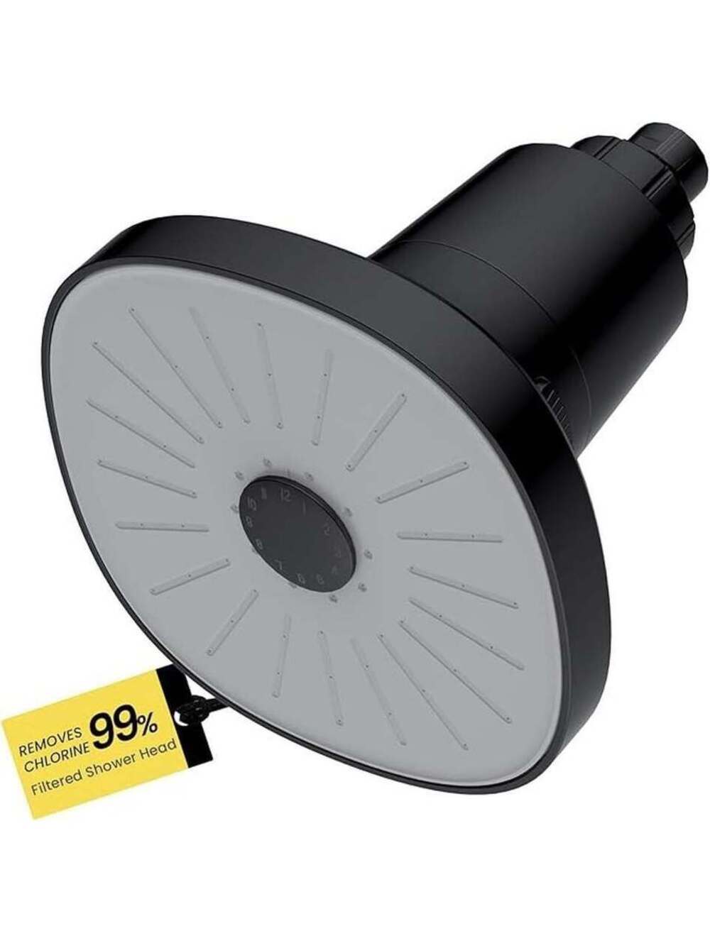 Matte Black Filtered High Pressure Rain Shower Head - New in Box